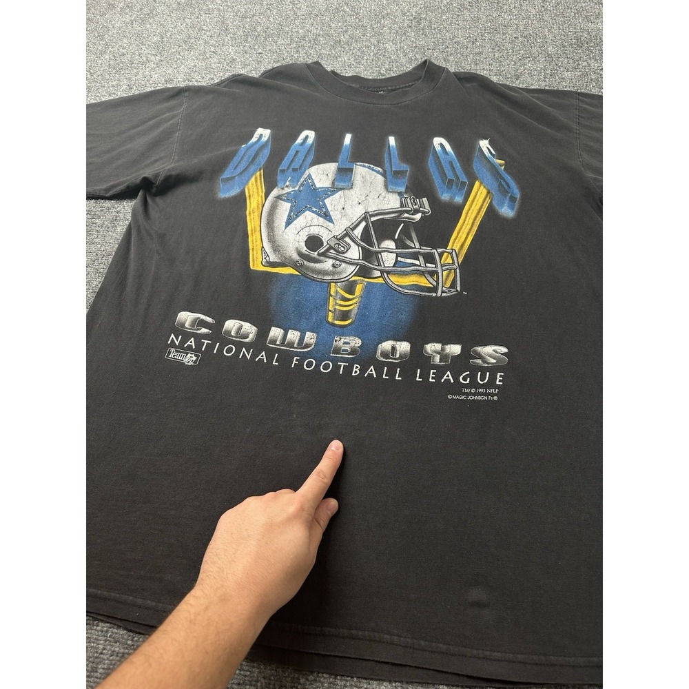 Mens Dallas Cowboys 1993 NFL‎ Graphic T Shirt Black, Size XXL - Picture 7 of 7